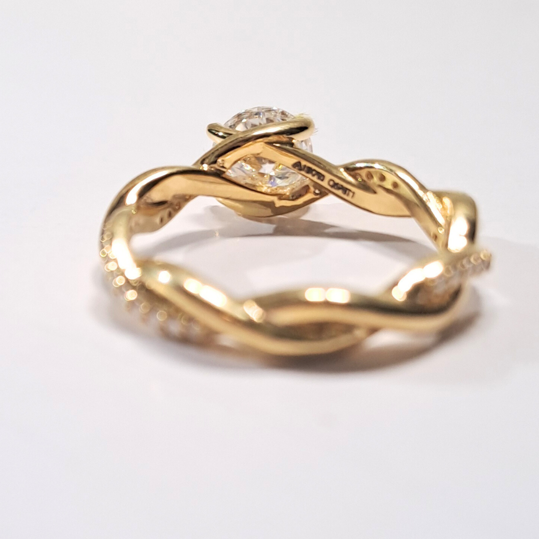 Infinity Loop Solitaire Ring (1.21 CT)