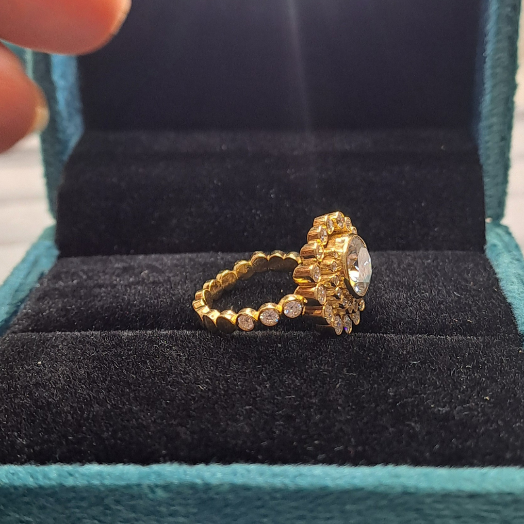 Sea shell Ring (1.5 CT)