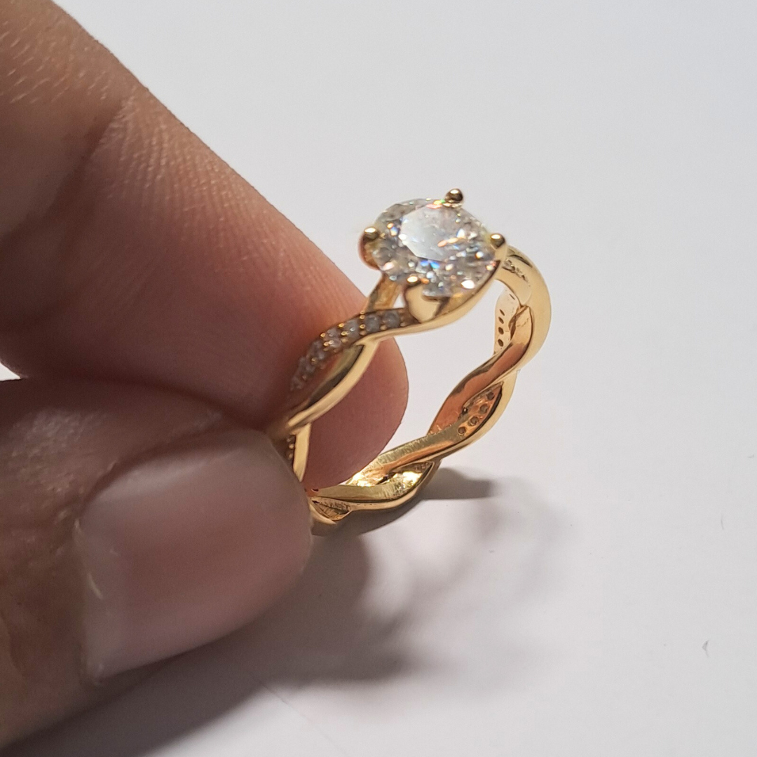 Infinity Loop Solitaire Ring (1.21 CT)