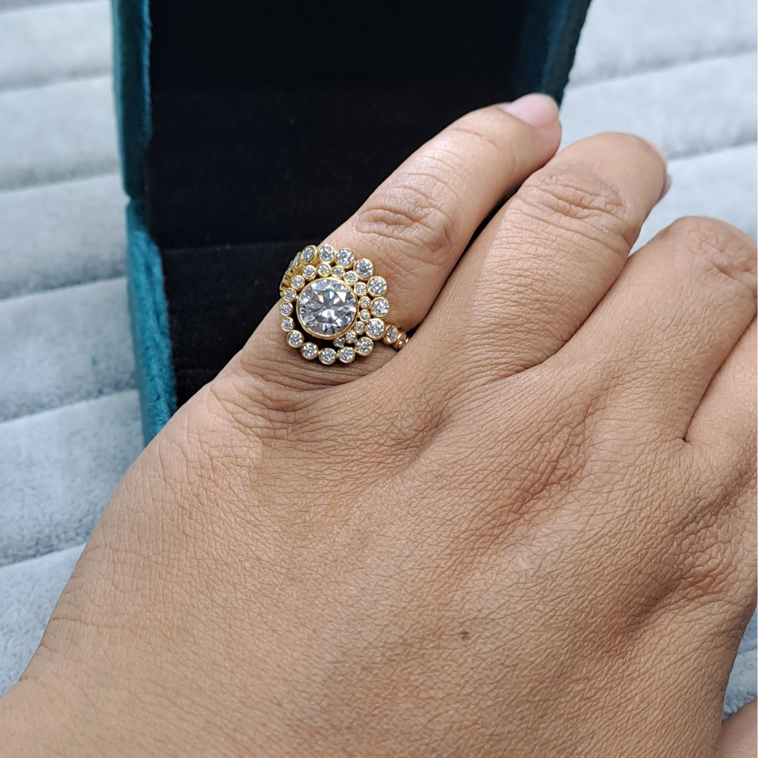 Sea shell Ring (1.5 CT)