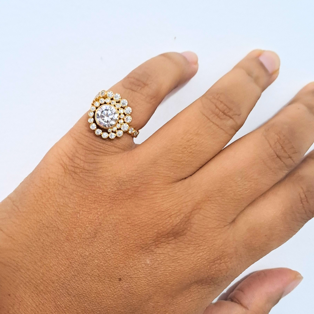 Sea shell Ring (1.5 CT)