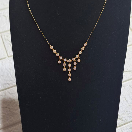 Kalyani Mangalsutra by Vai Ra in Moissanite and Lab Diamond