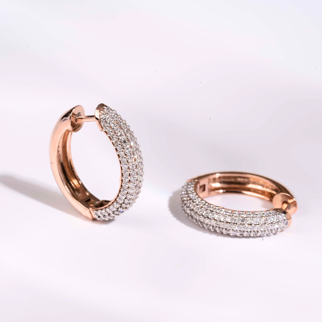 Pave Cloud Diamond Earring