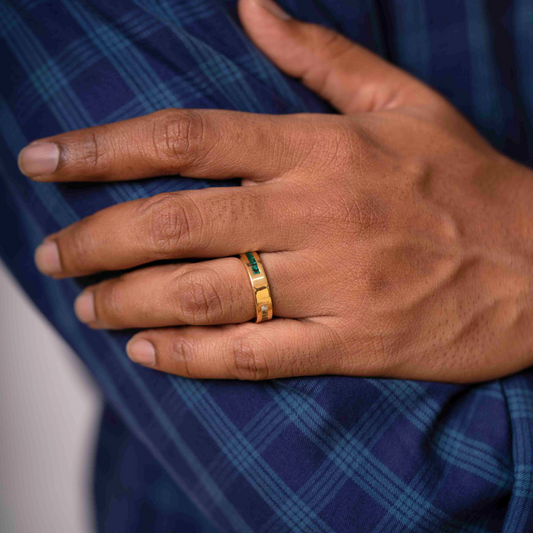 Rudra Band in Moissanite, Diamond and Gemstones by Vai Ra