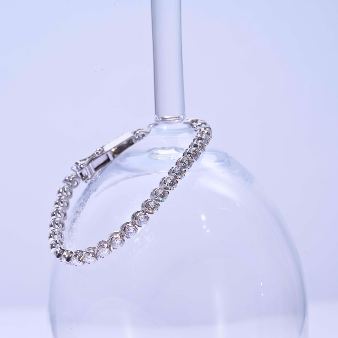 Round Tennis Bracelet 5.83 CT Moissanite by Vai Ra