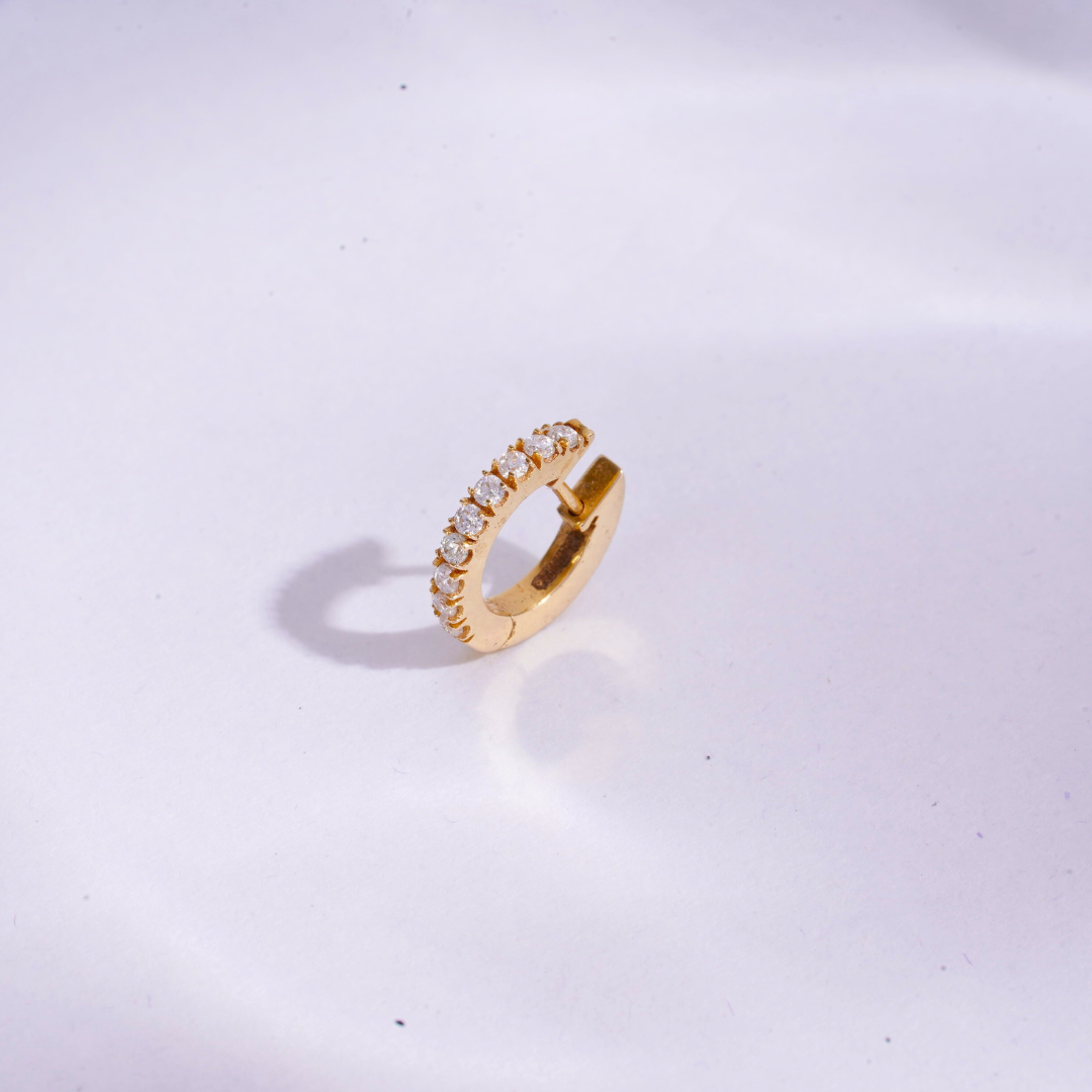Pave Diamond piercings by Vai RA