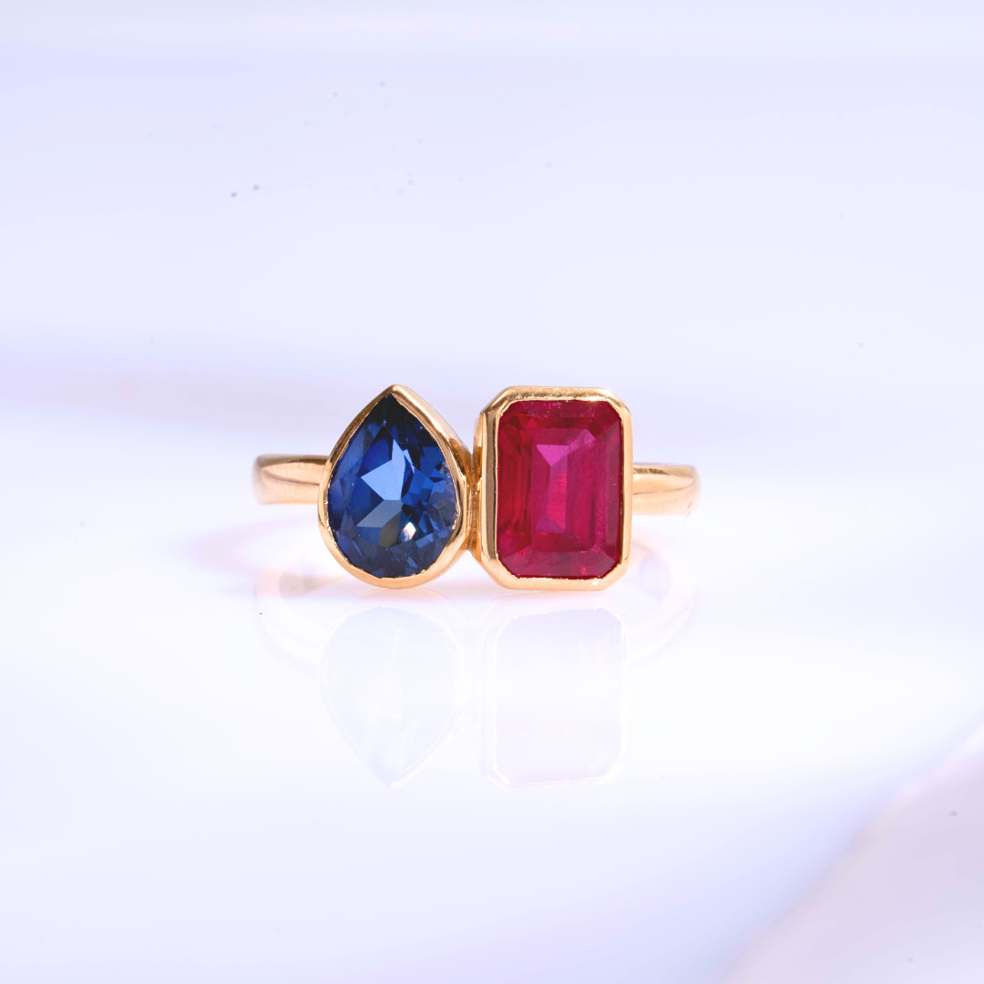 Toi ET Moi Bezel Ring