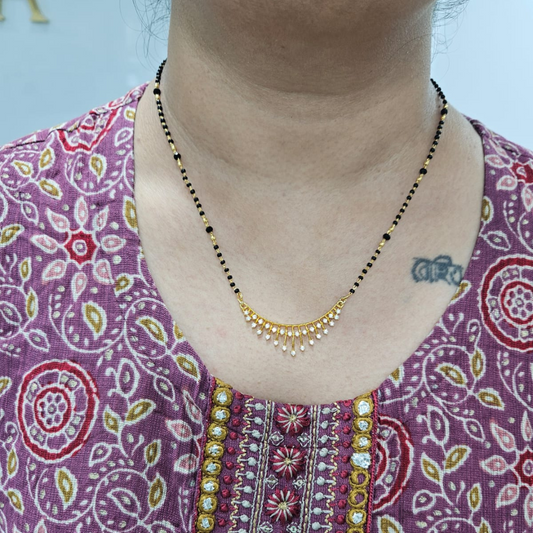 Parna Mangalustra in Moissanite and Diamond by Vai Ra