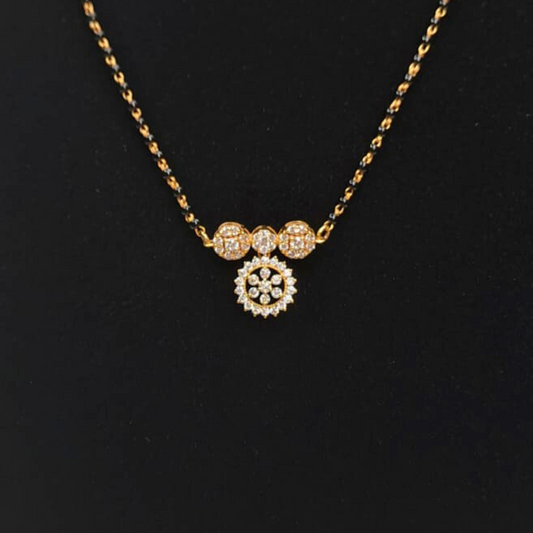 Janani Mangalsutra in Moissanite or Diamond by Vai Ra