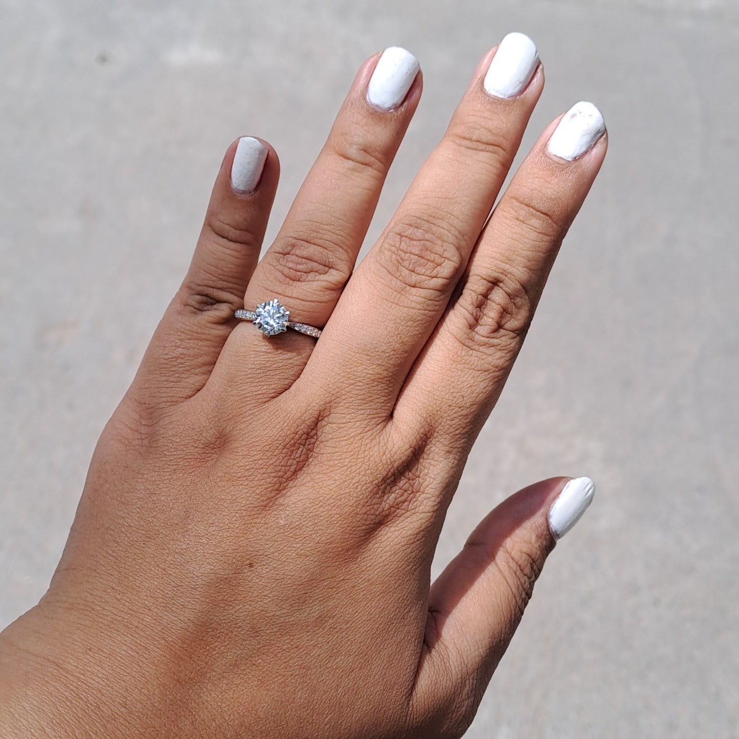The Isabella Ring (1.28 CT) moissanite diamond