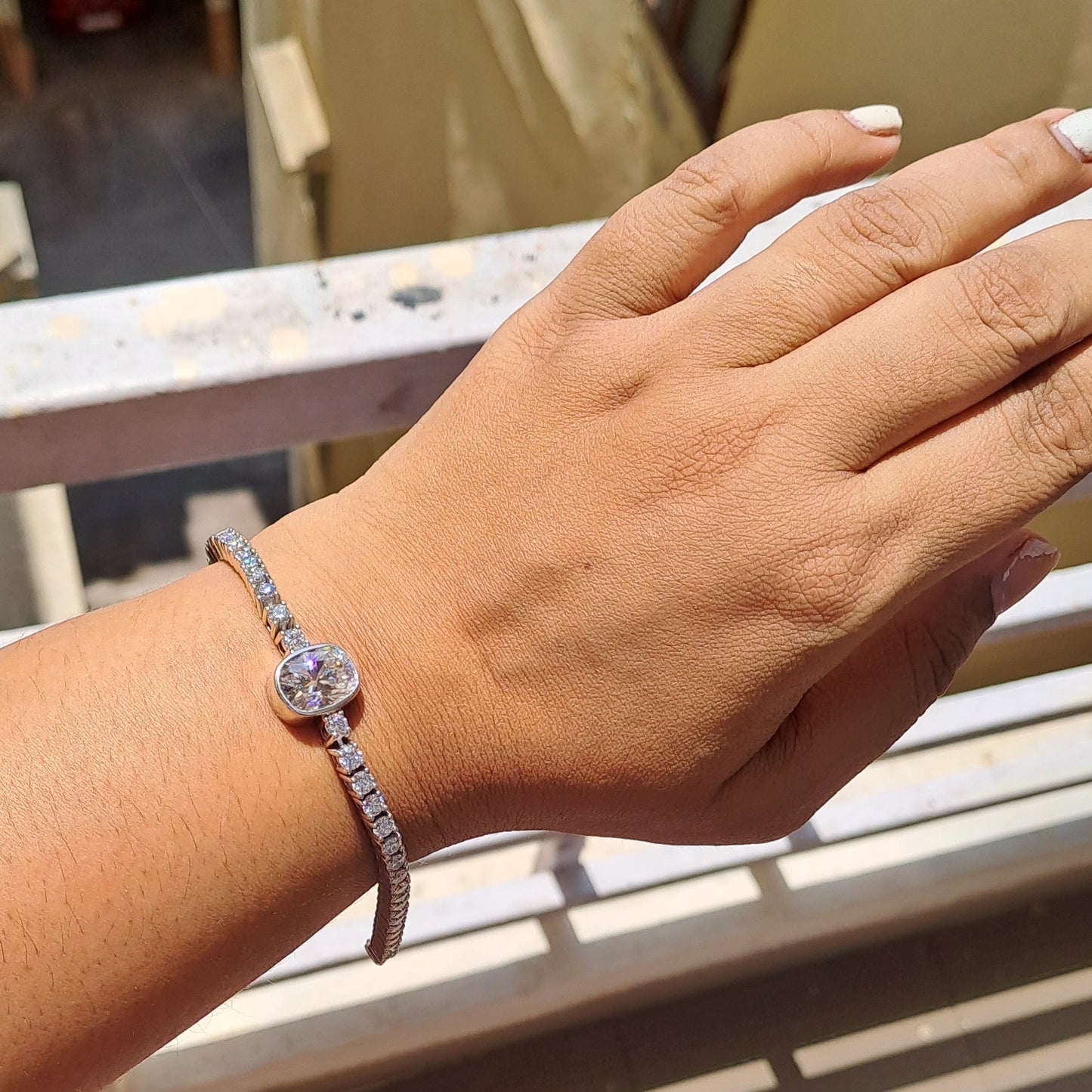 Statement Moissanite Tennis Bracelet