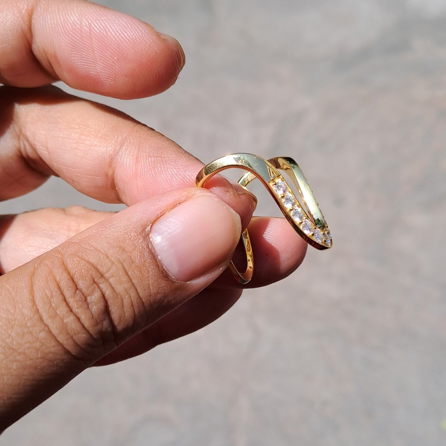 Vanki Ring in moissanite and gold