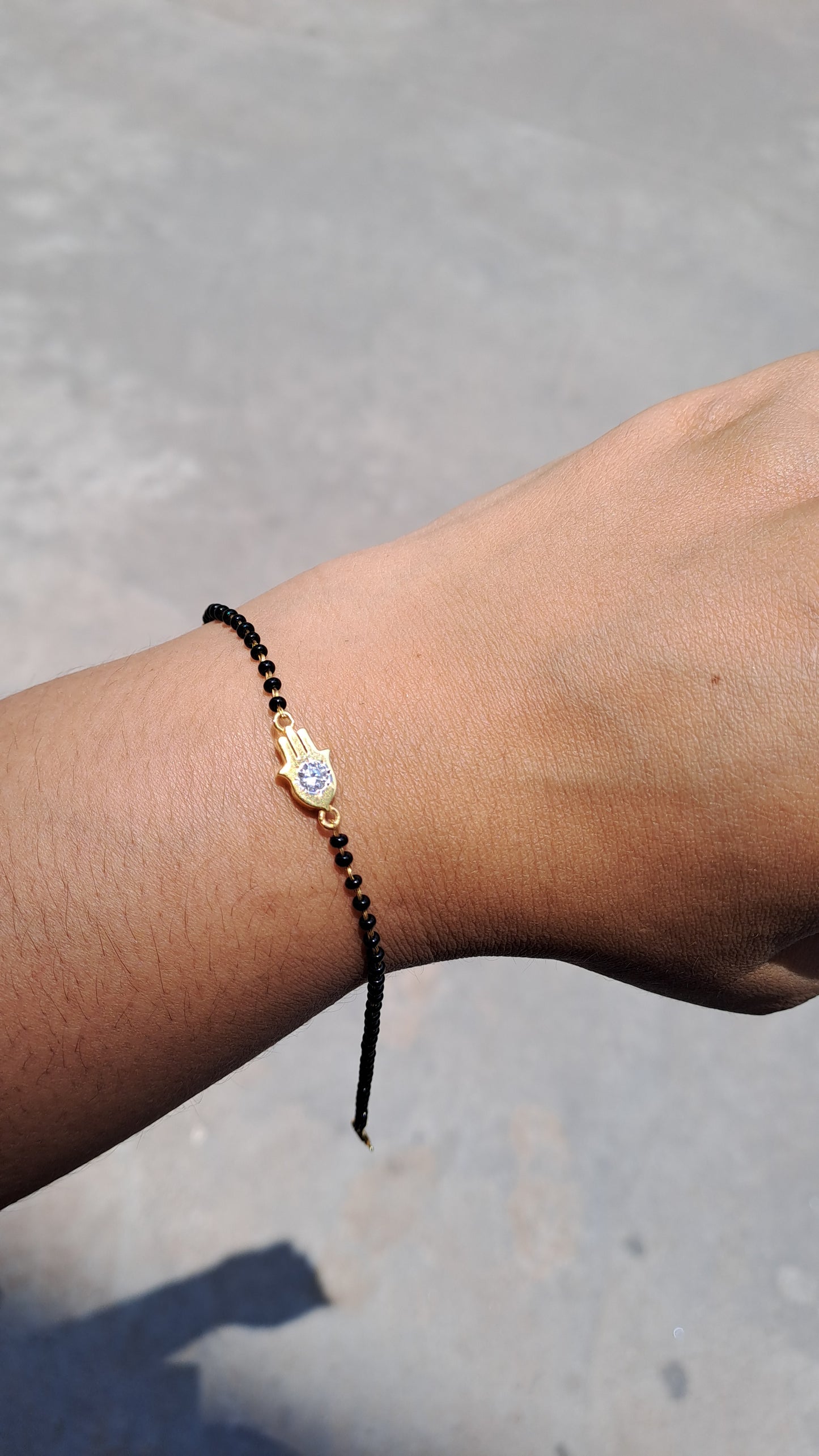 The Hamsa Moissanite Diamond Mangalsutra Bracelets