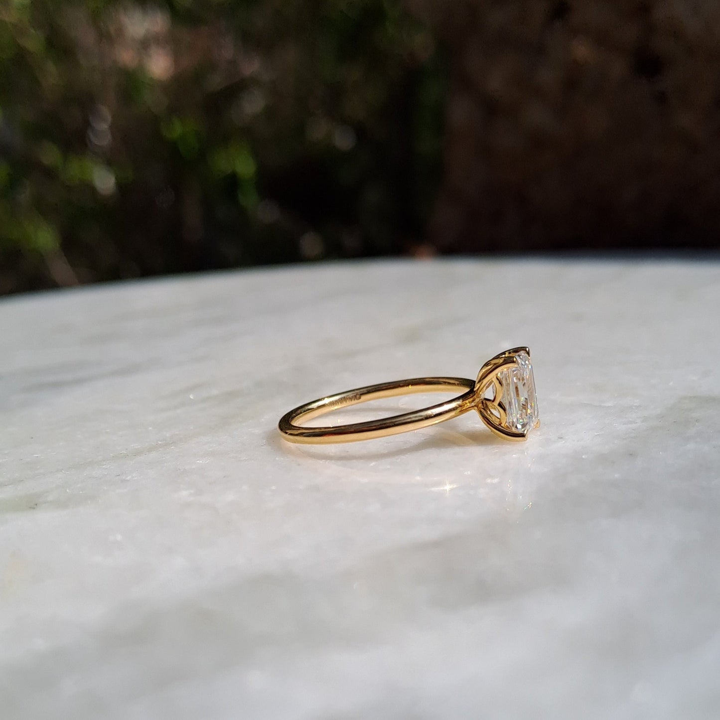Lorenza Emerald Cut Moissanite Ring - (1.02 CT)