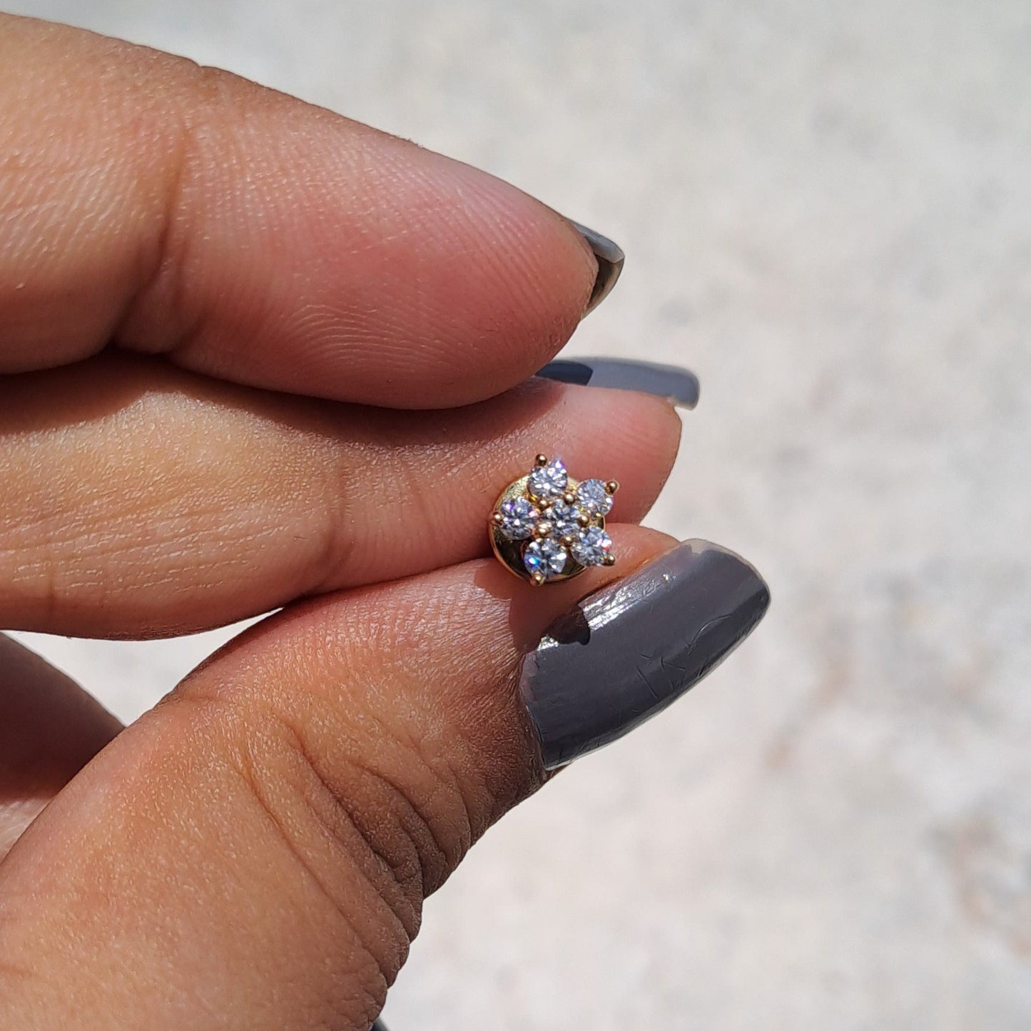 Moissanite Diamond Earring