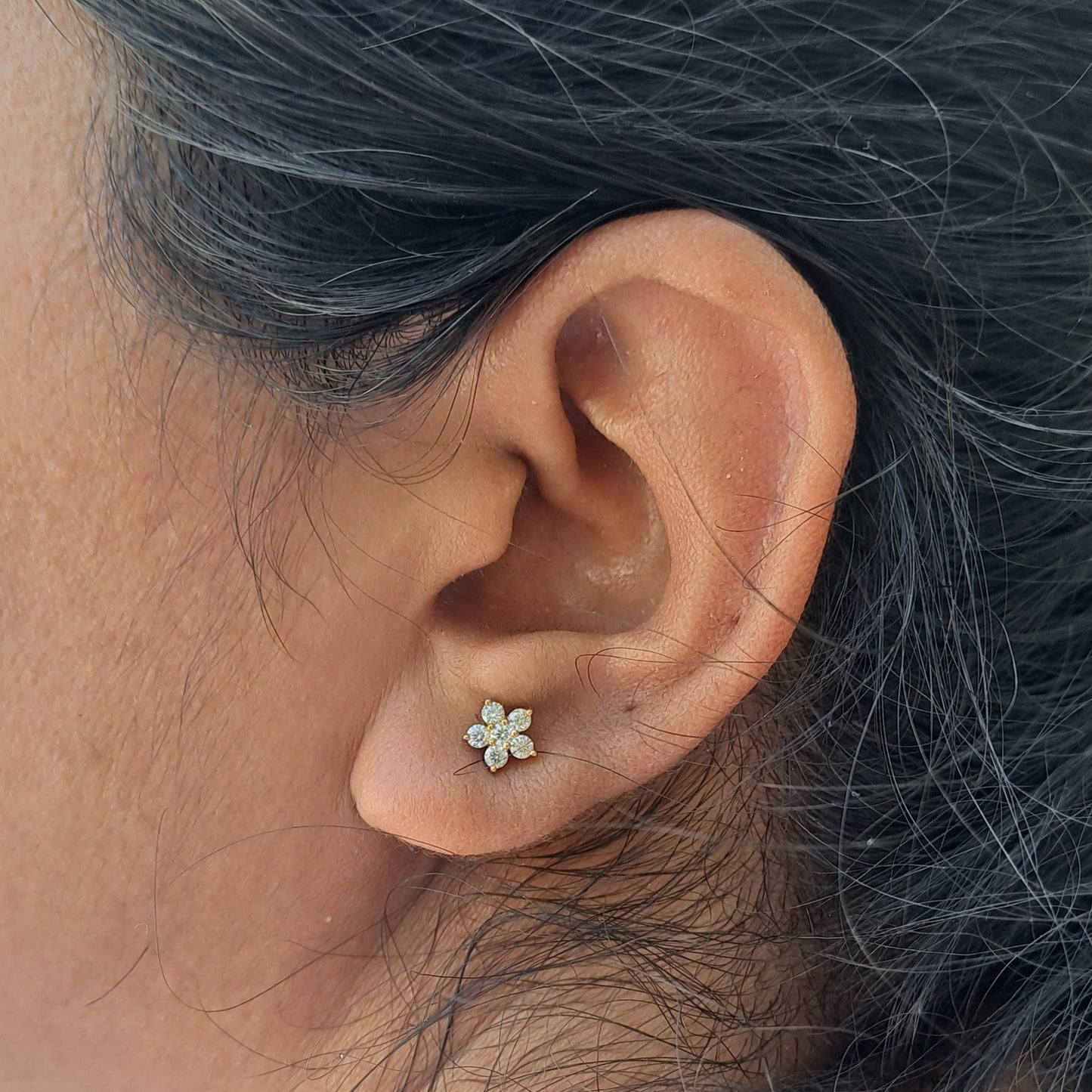 Moissanite Diamond Earring