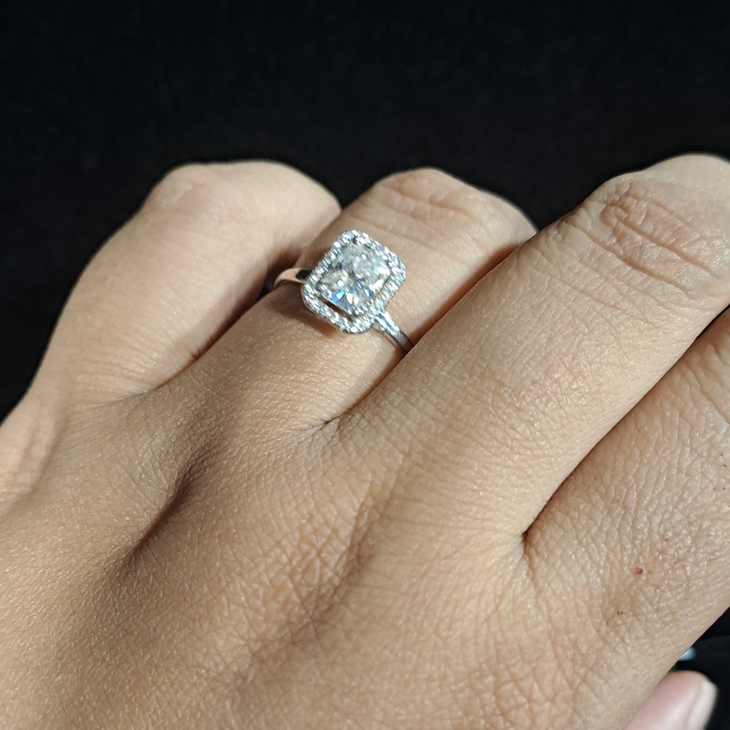 Moissanite Diamond Ring