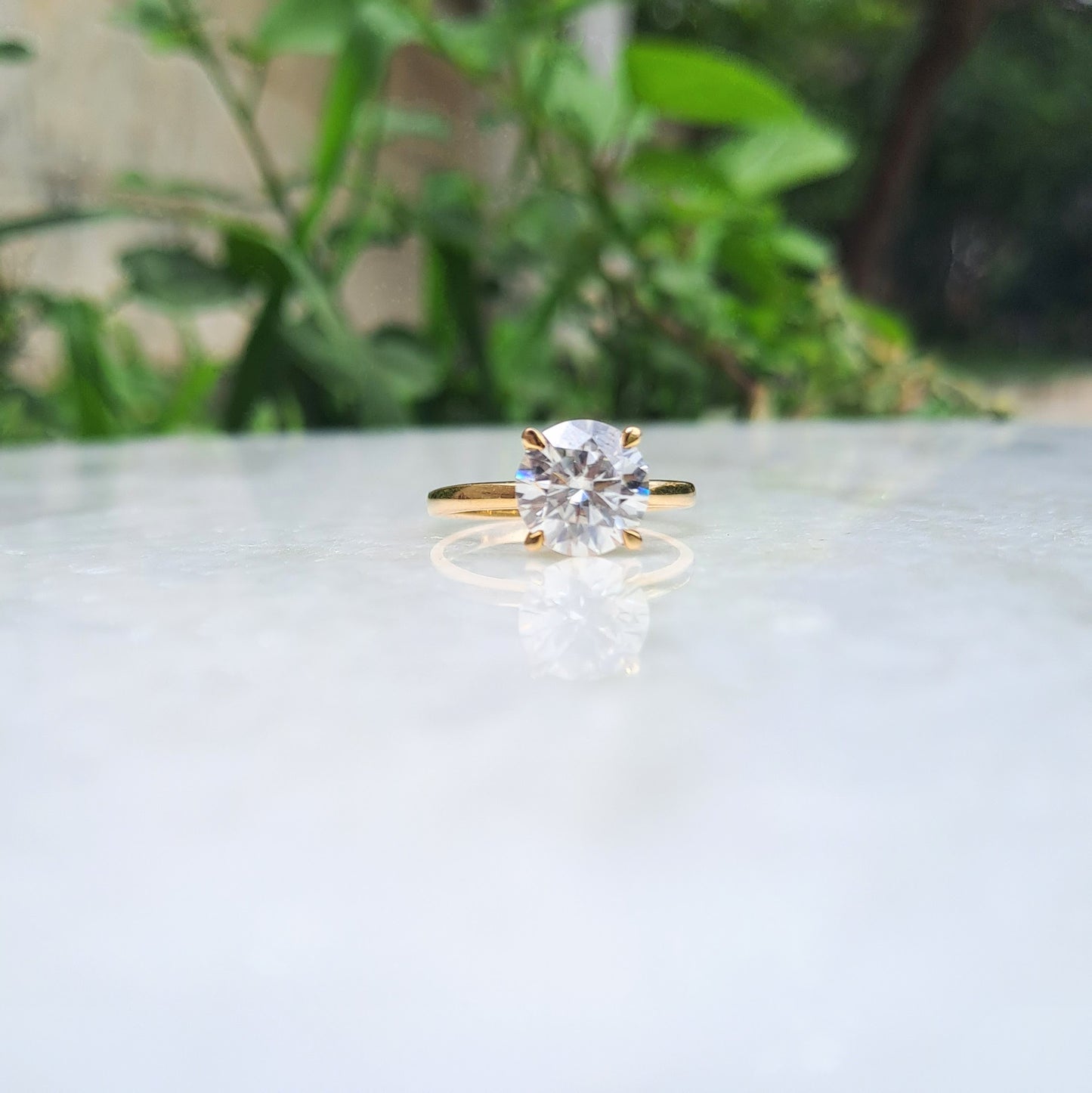 Priya Solitaire Ring (2.09CT in 18KT Gold)
