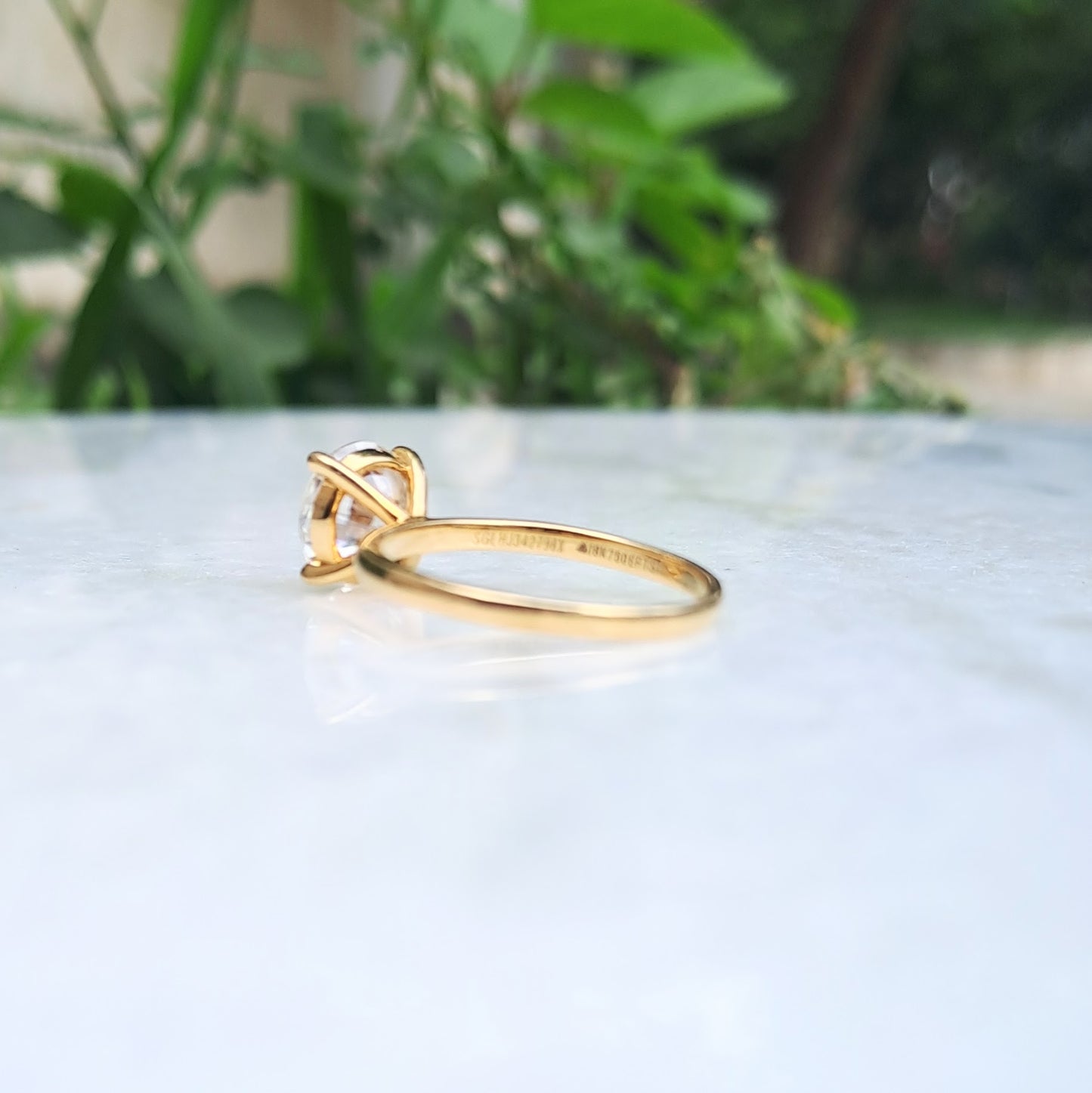Priya Solitaire Ring (2.09CT in 18KT Gold)