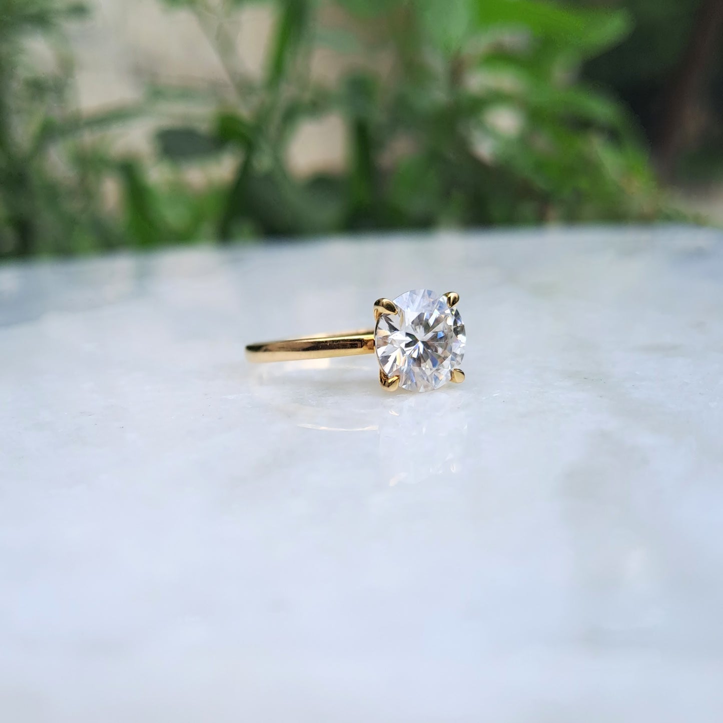 Priya Solitaire Ring (2.09CT in 18KT Gold)