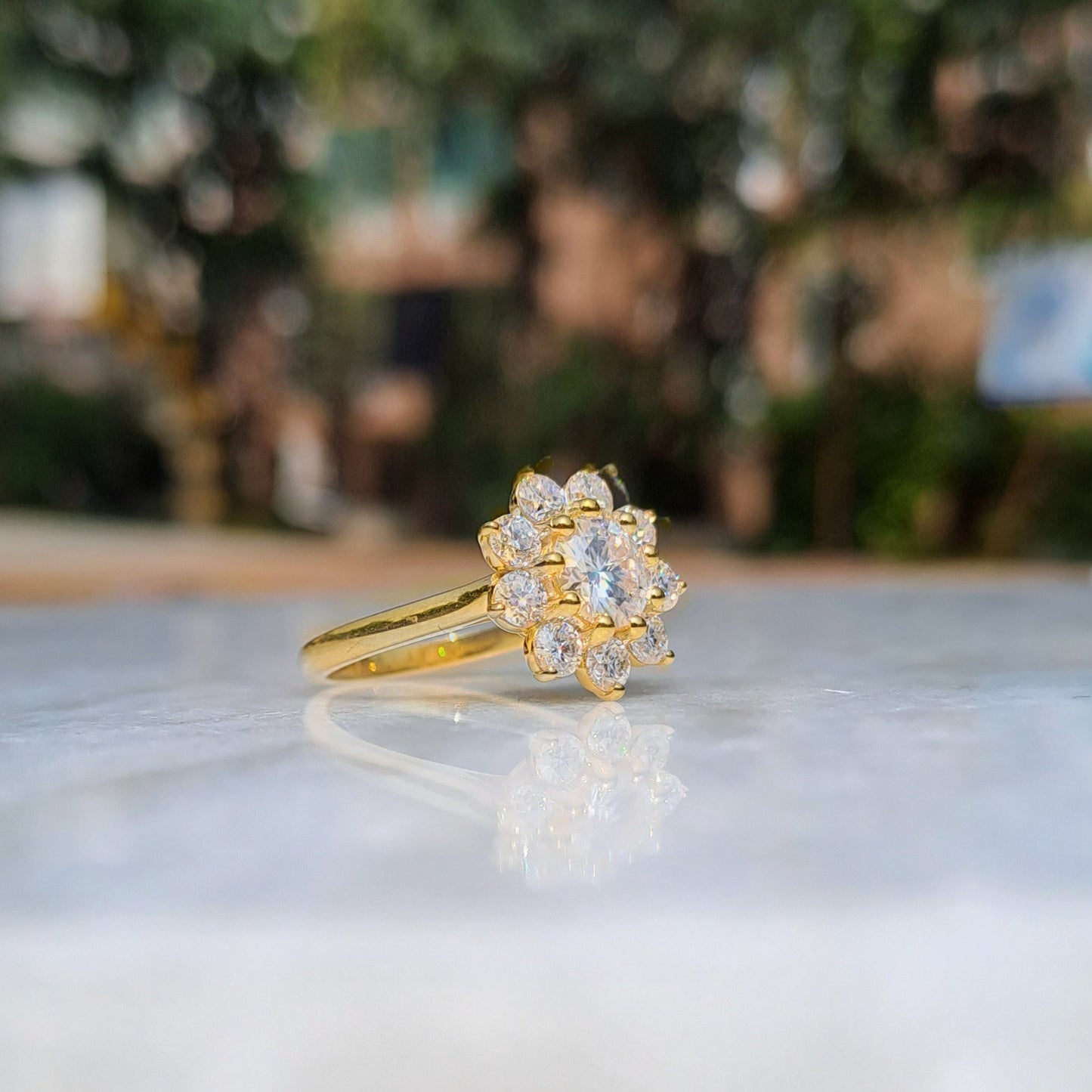 Moissanite Diamond Ring