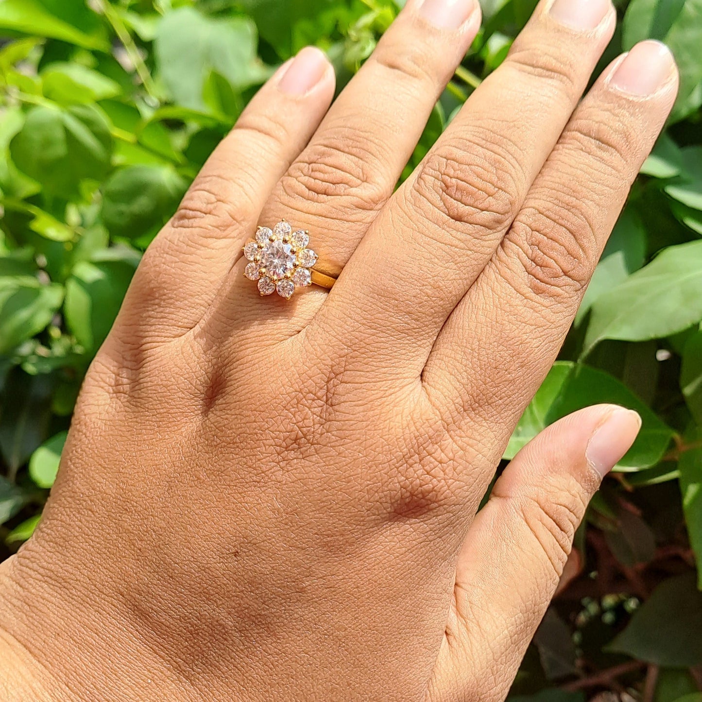 Moissanite Diamond Ring