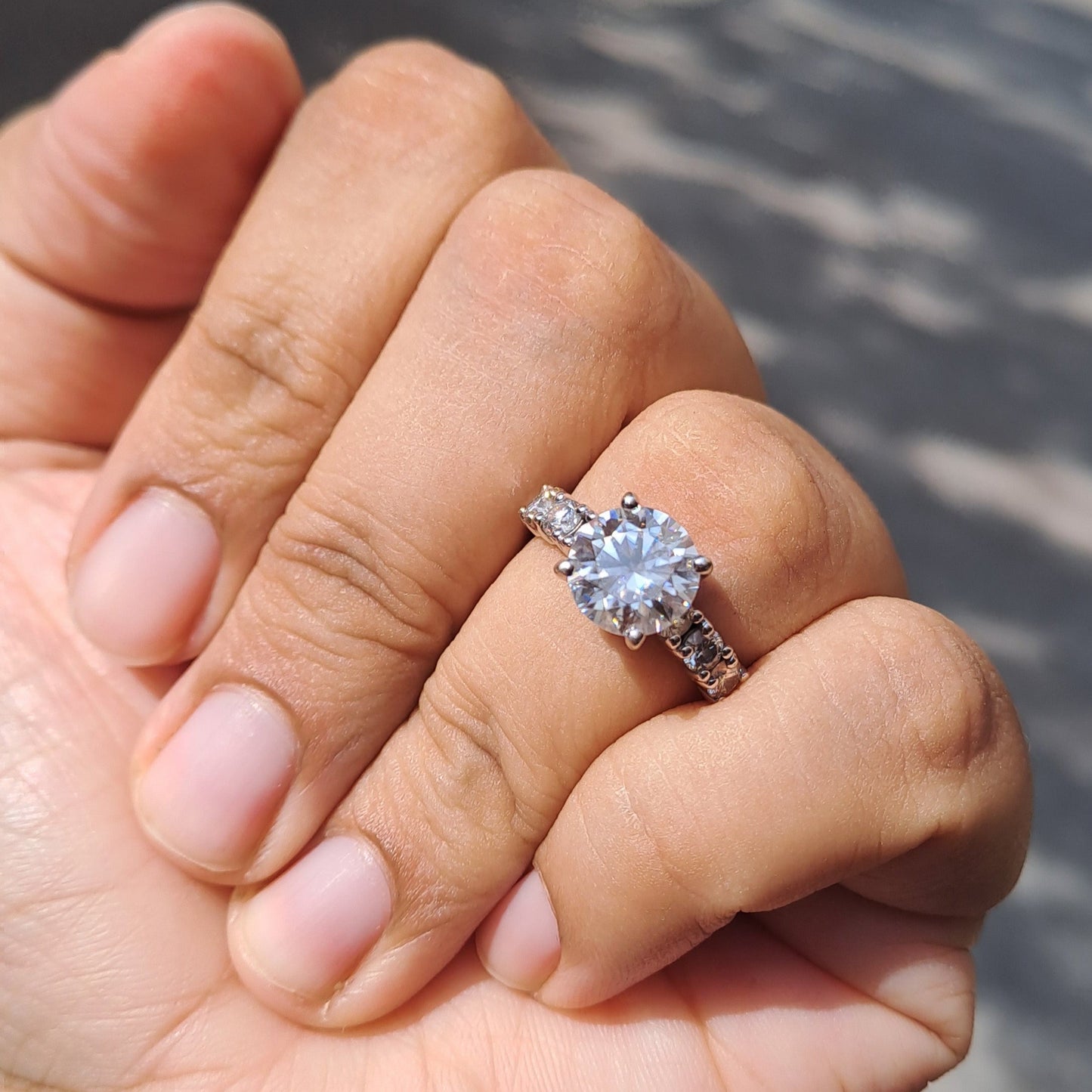 Shree Ring 2.69 CT Moissanite by Vai Ra