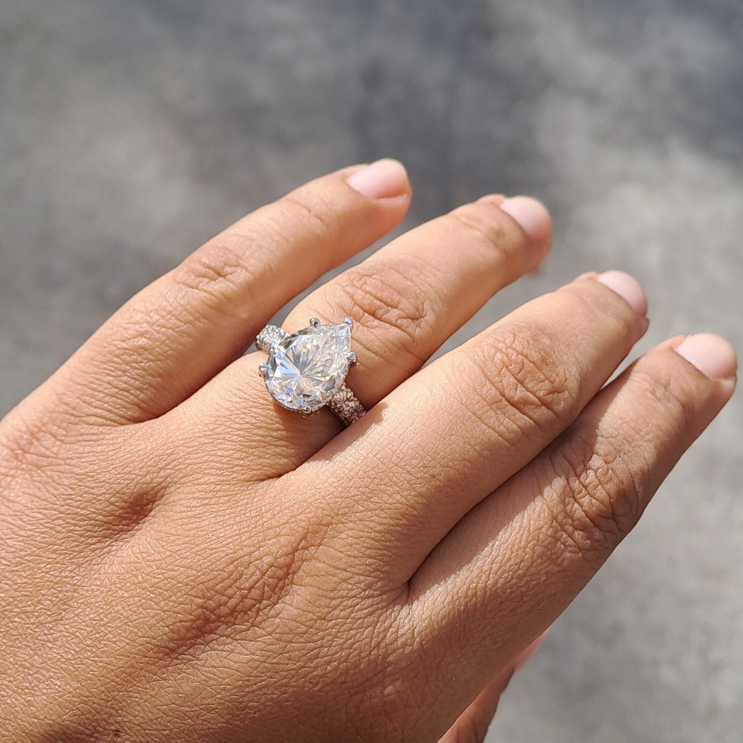Aditi Pear Ring - 7.74CT