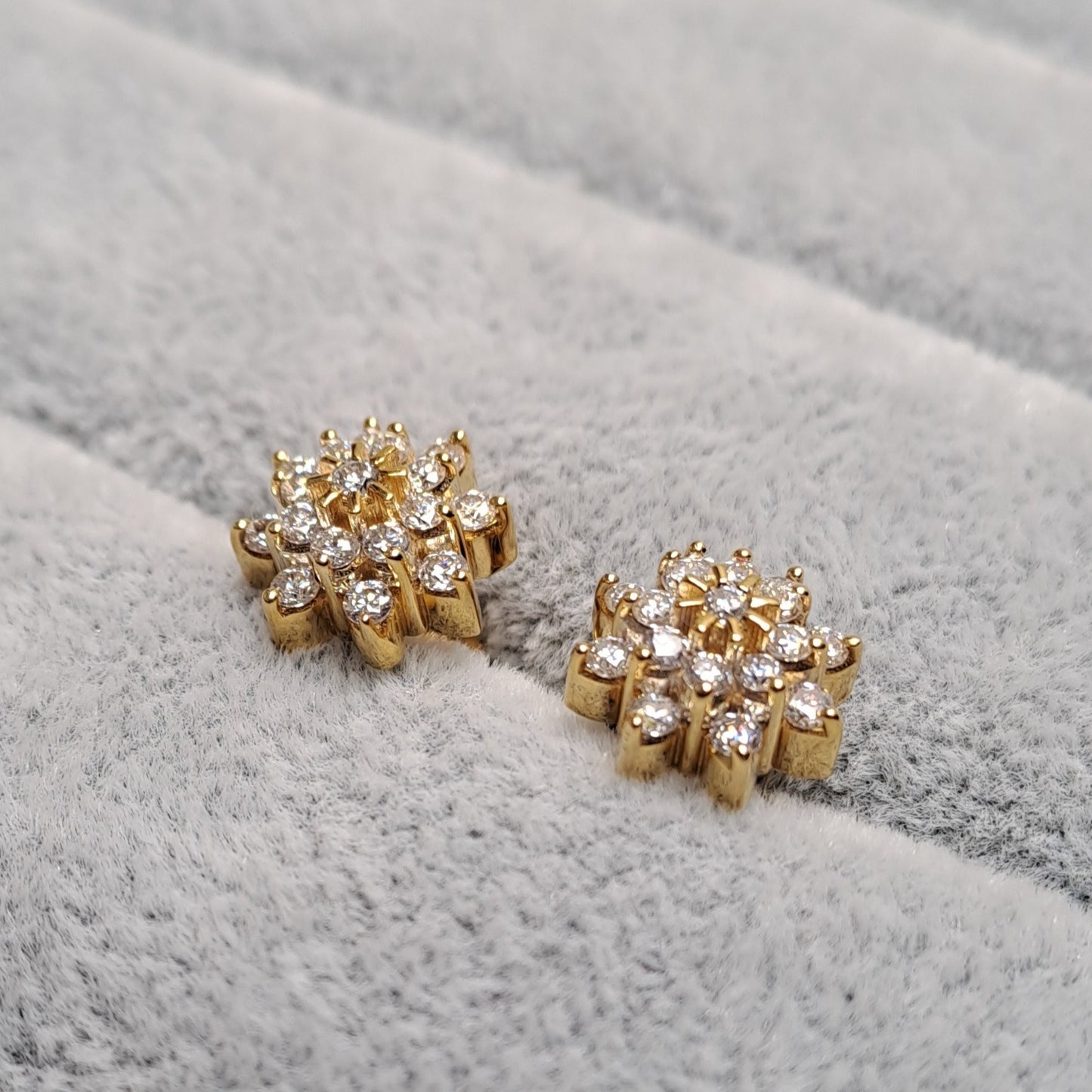 Mogra Moissanite Ear Rings by Vai Ra