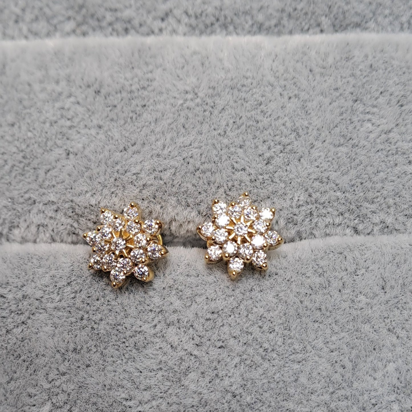 Mogra Moissanite Ear Rings by Vai Ra