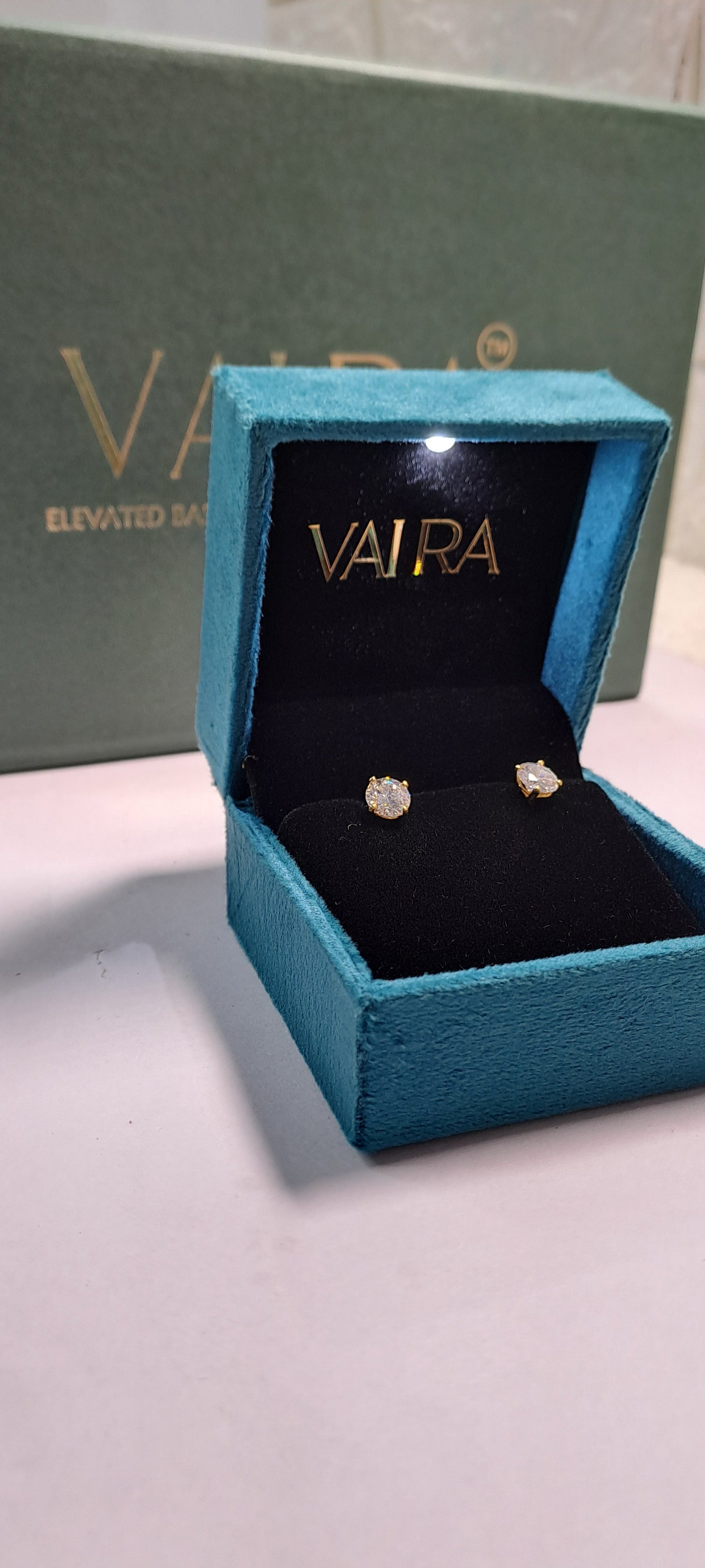 1.5 CT Each Round Solitaire Earrings