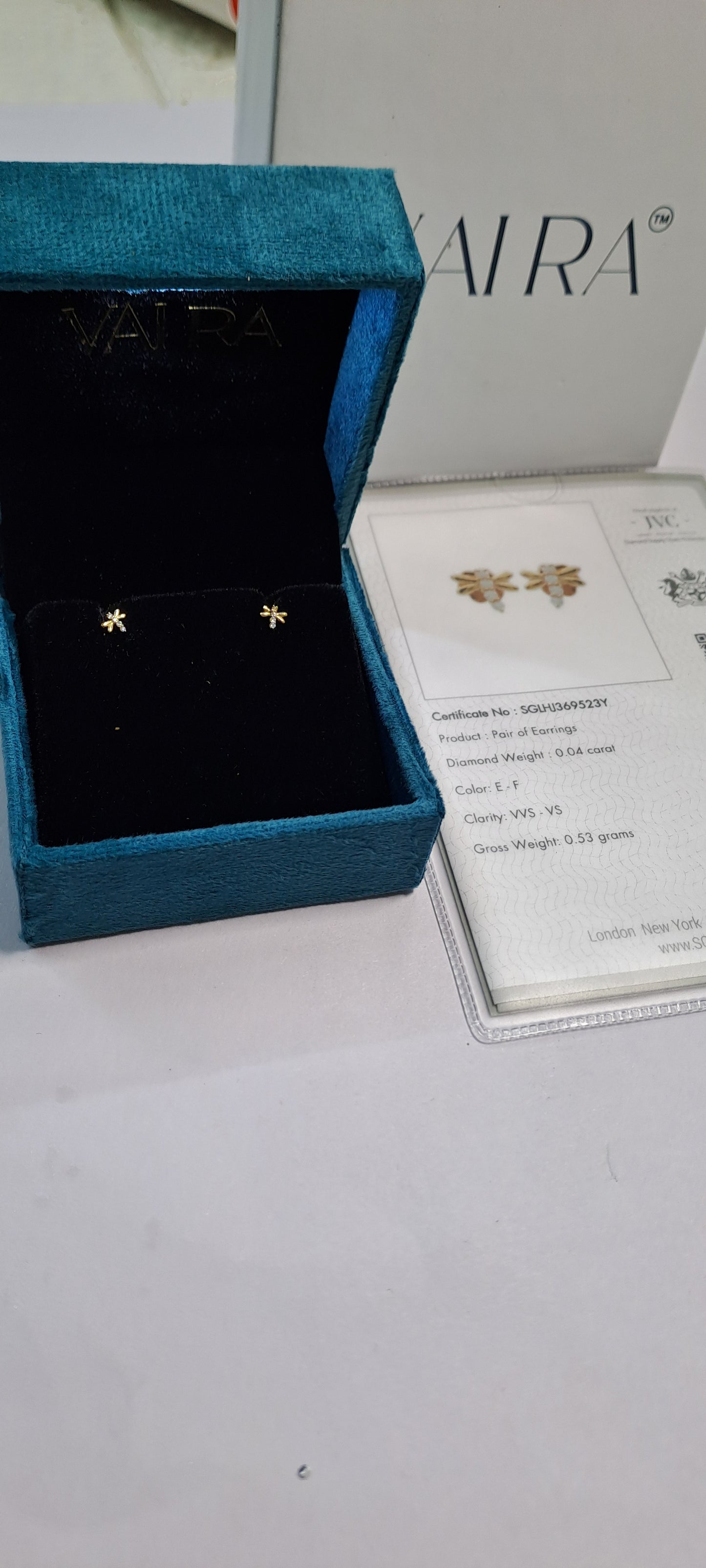 Dragon Fly Ear Piercings in Moissanite and Diamond