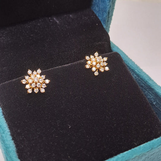 Nakshatra Earrings in Moissanite and Lab Diamond by Vai Ra