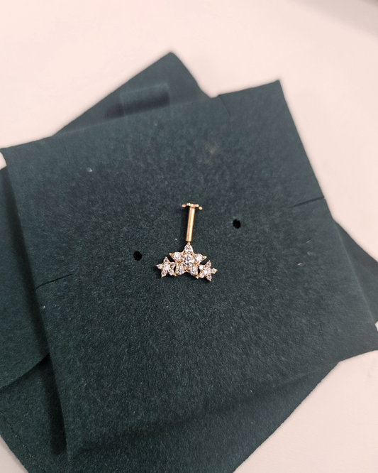 Three Star Bugadi Piercing Earring