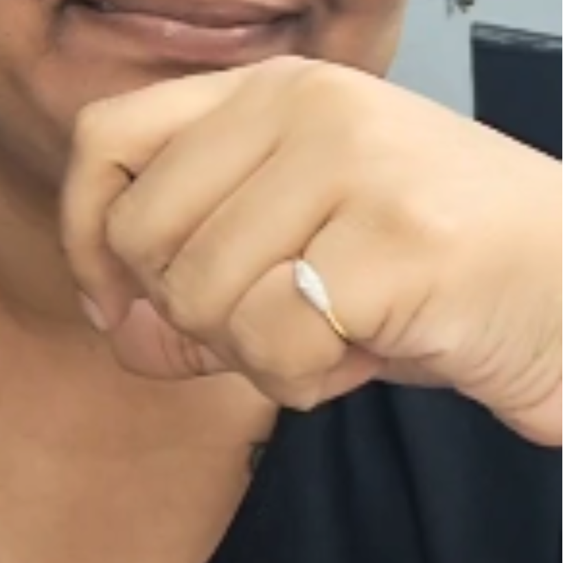 Crushed Diamond Ring in Moissanite and Lab Diamond by Vai Ra