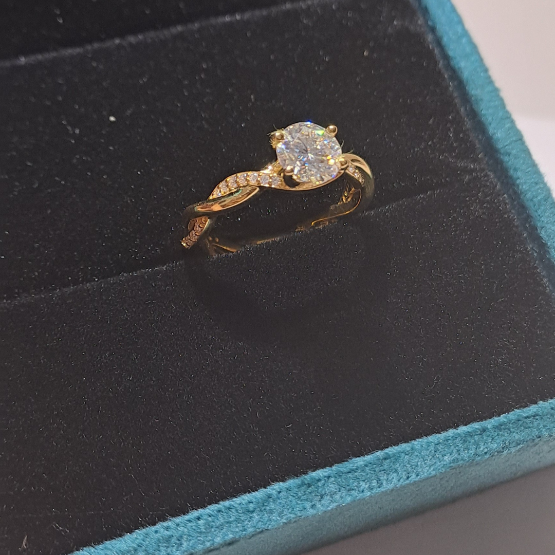 Infinity Loop Solitaire Ring (1.21 CT)