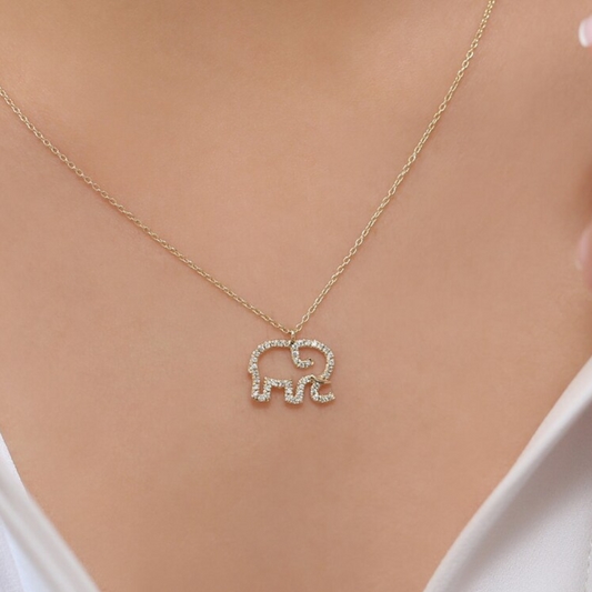 Elephant Pendant (0.22 CT)
