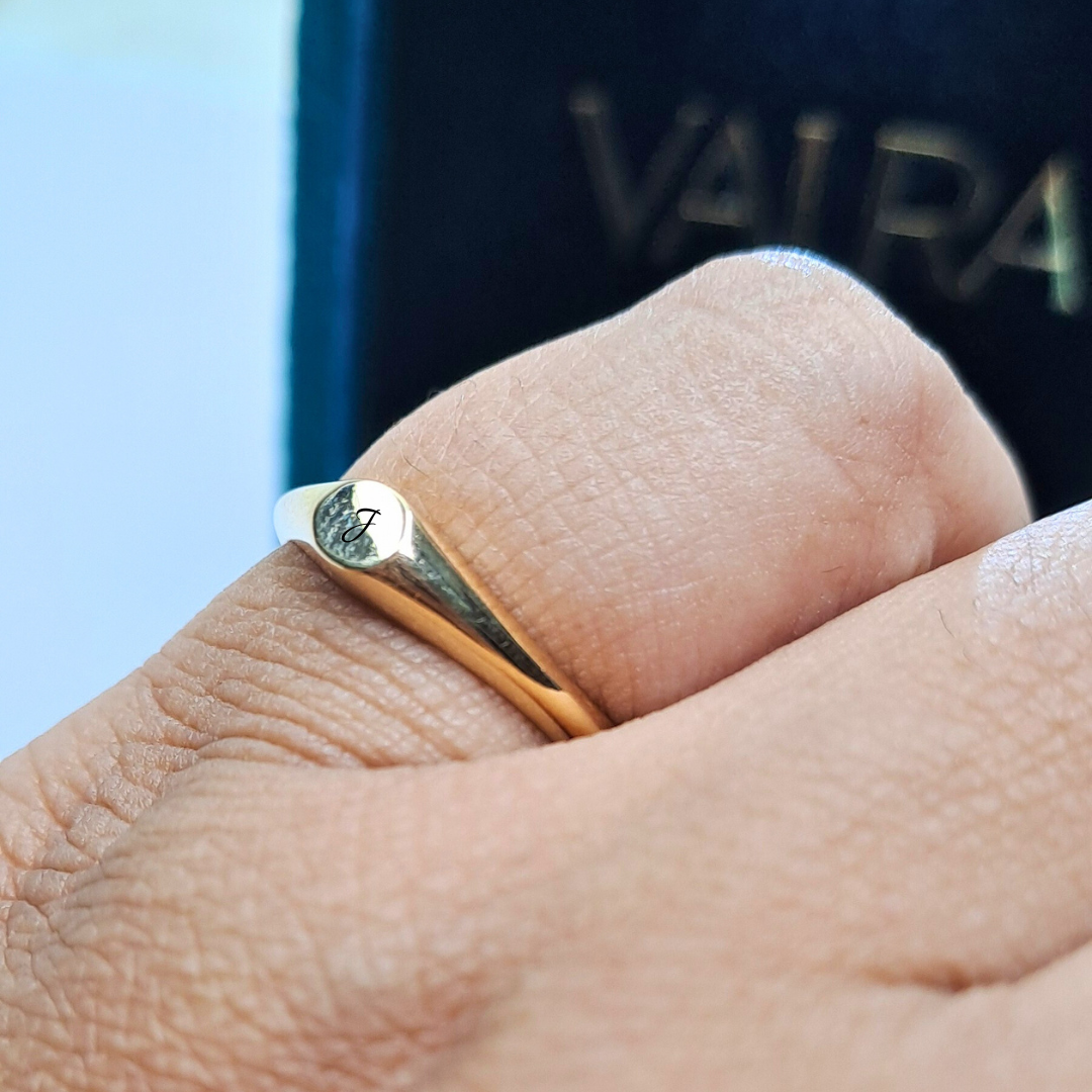 Personalized Signet Ring by Vai Ra