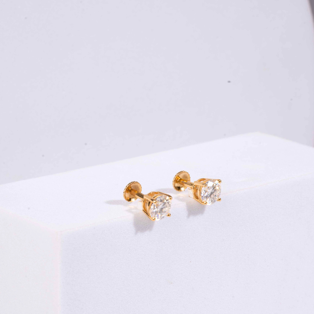 Round Solitaire Basket Setting