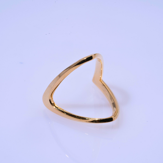 Ratna Vanki Ring in Gold by Vai Ra