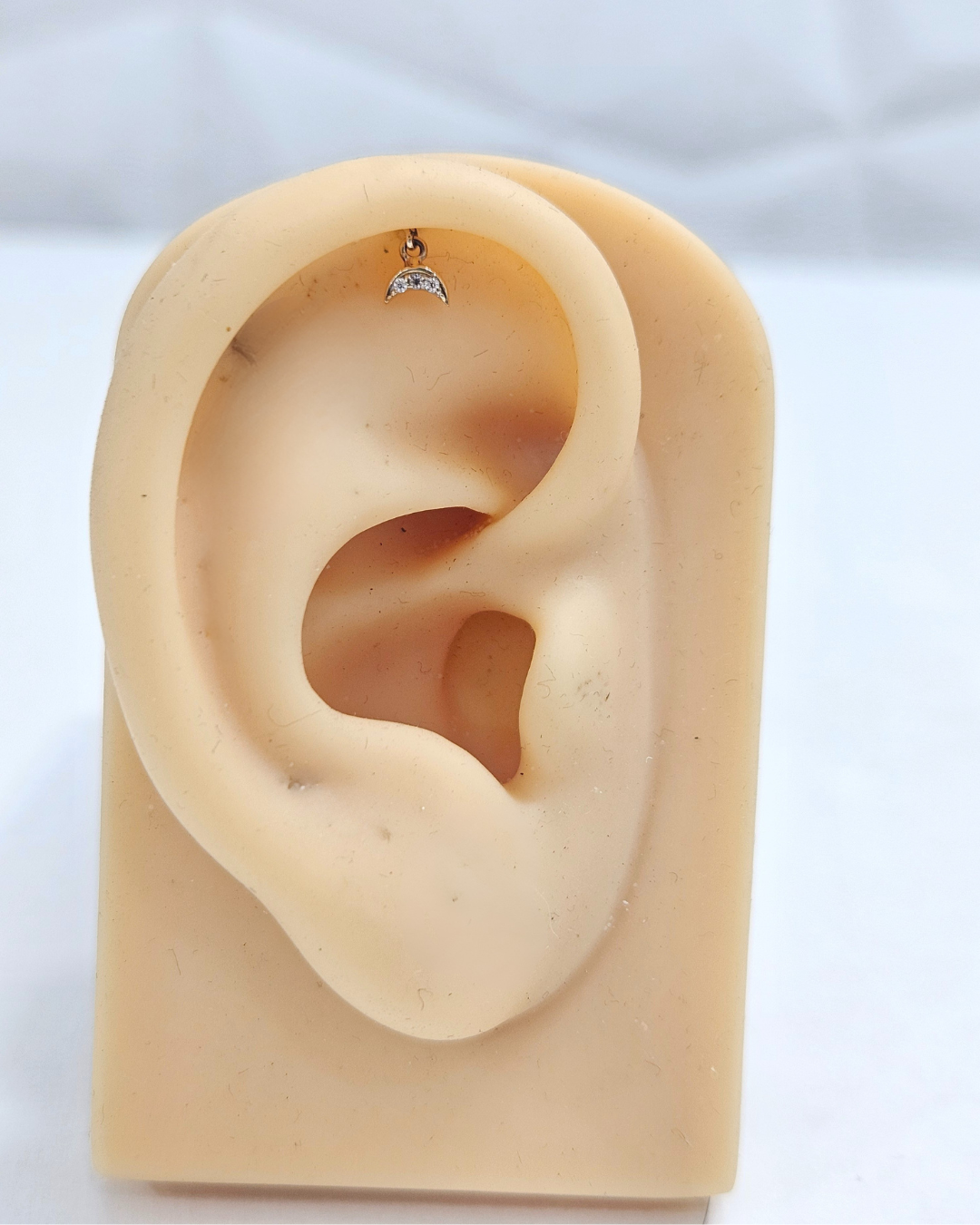 Moon Tragus/Bugadi Piercing Earrings