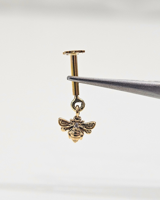 Honey Bee 18KT Gold Moissanite Bugadi b Vai Ra