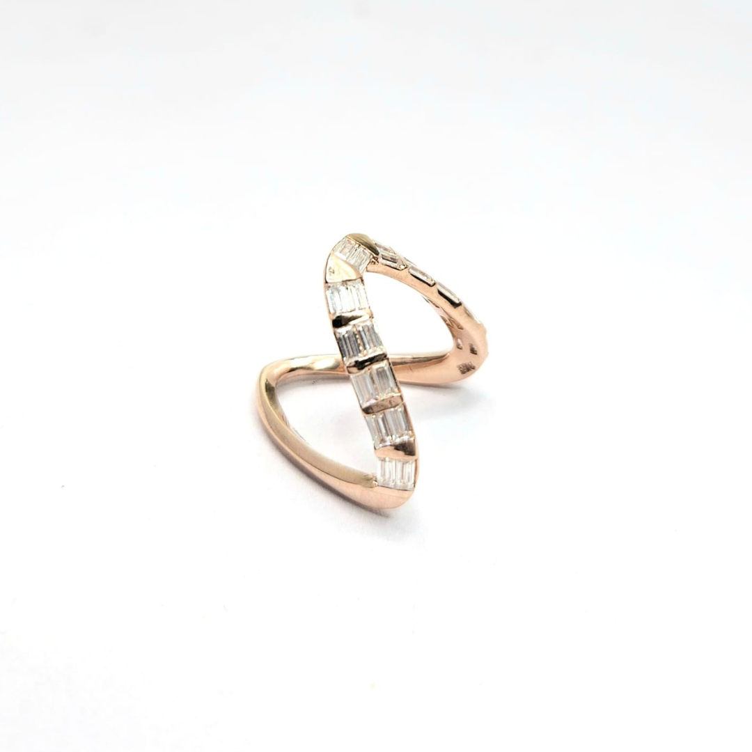 Juliet Vanki Ring Moisannite and Lab Diamond by Vai Ra