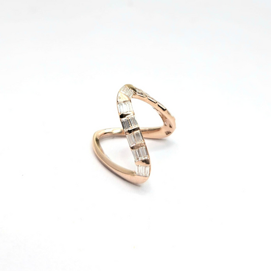 Juliet Vanki Ring Moisannite and Lab Diamond by Vai Ra