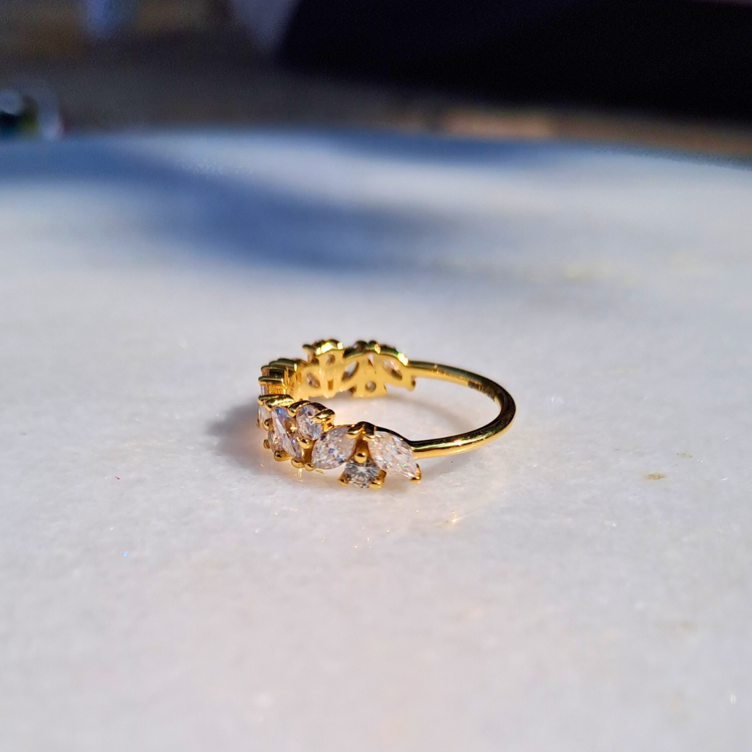 Amara Half Eternity Band 1.43 CT in Moissanite and Lab Diamond