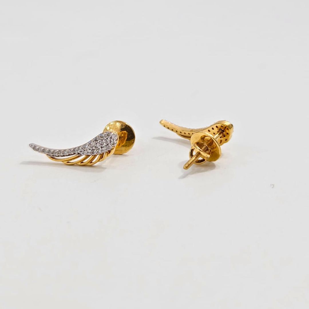 Nyla Earrings in Moissanite by Vai Ra