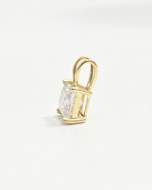 Reva 2 CT Princess Cut Pendant in Moissanite or Lab Diamond by Vai Ra