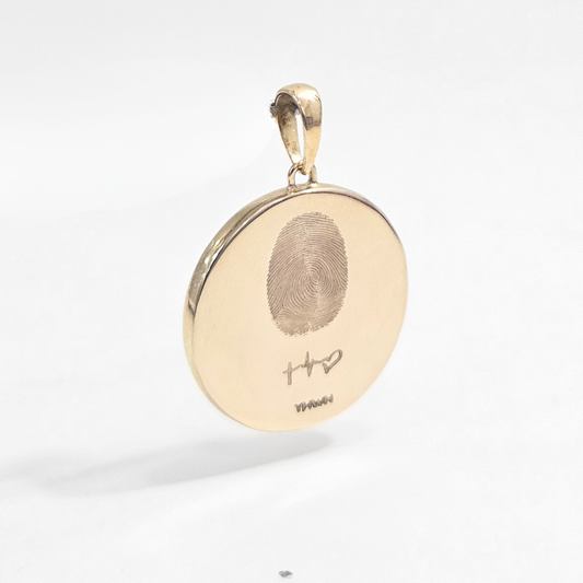 Big Medallion Plain Gold