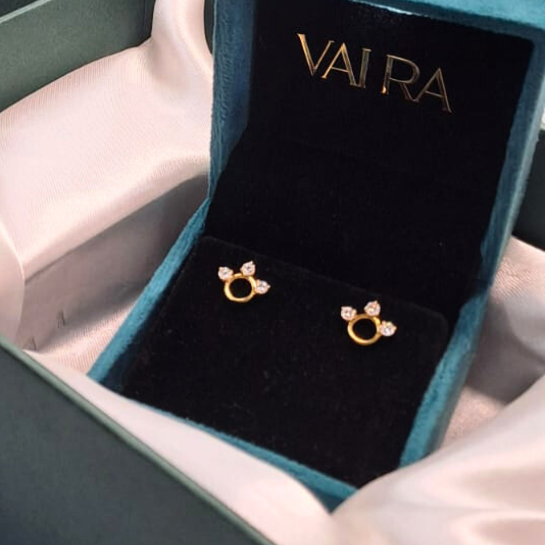 Moissanite diamond Stud Earring