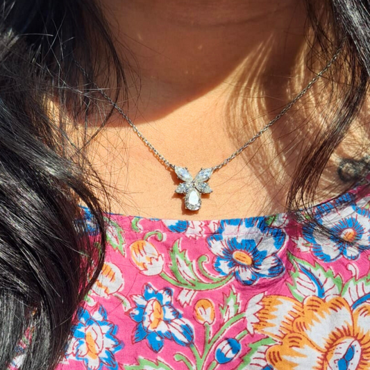 Ageha 5 CT Butterfly Pendant by Vai Ra in Moissanite or Lab Diamond